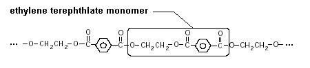 expanded chemical formula for polyethylene terephthalate