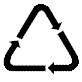 a general symbol for identifying materials to be recycled