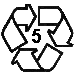 alternative recycling resin identification No.5, for low density polyethylene plastic