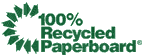 recycling symbol for the 100% Recycled Paperboard Alliance